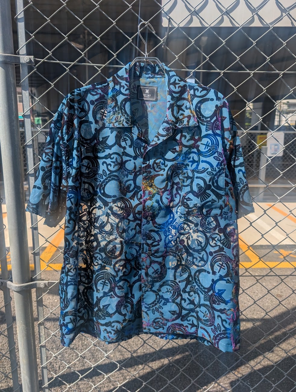TUITACI（ついたち・朔） NAVAJO VELVET NAJA SHIRTS GREEN